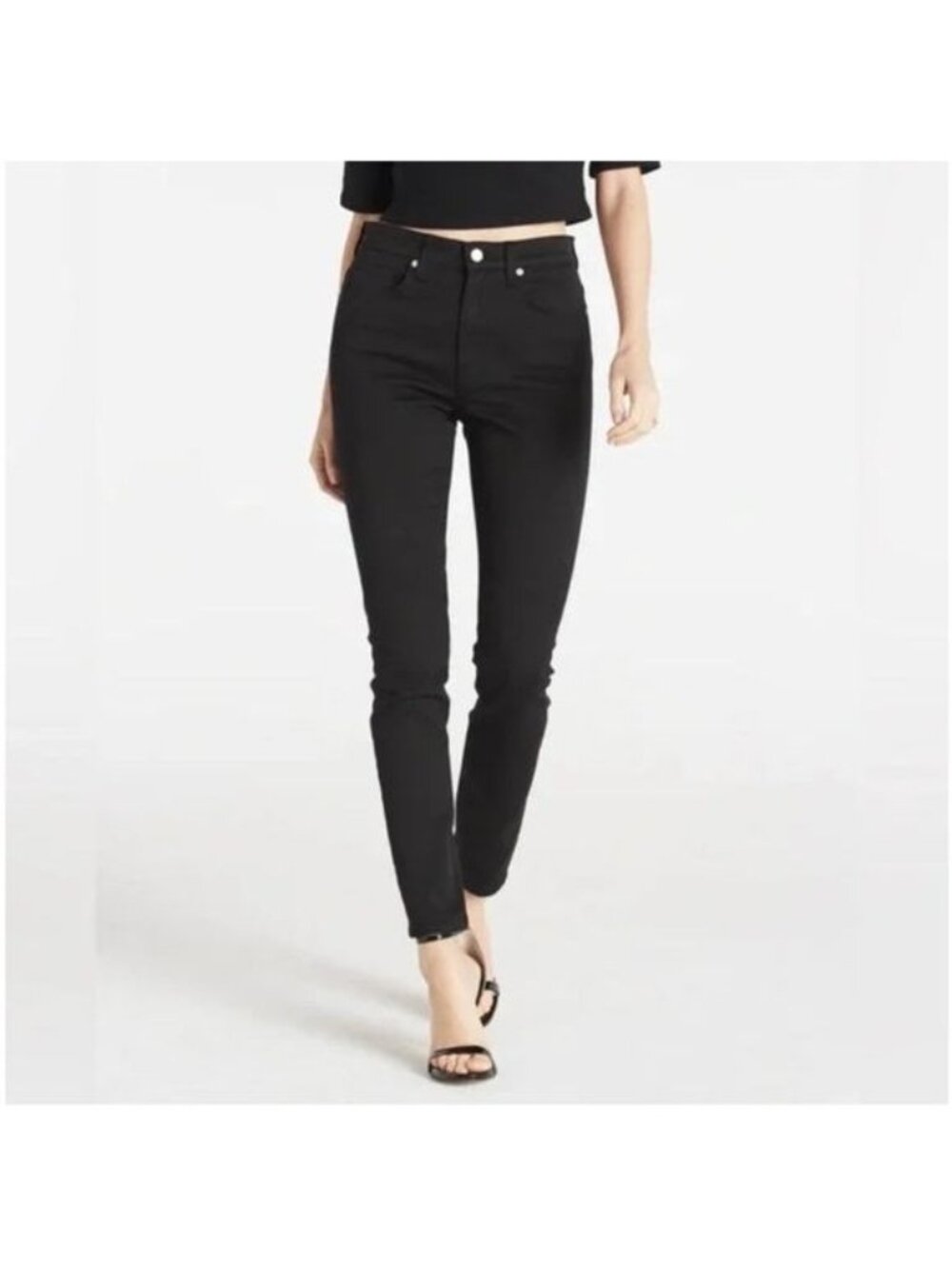CQY black Palme high rise Skinny Jeans 25